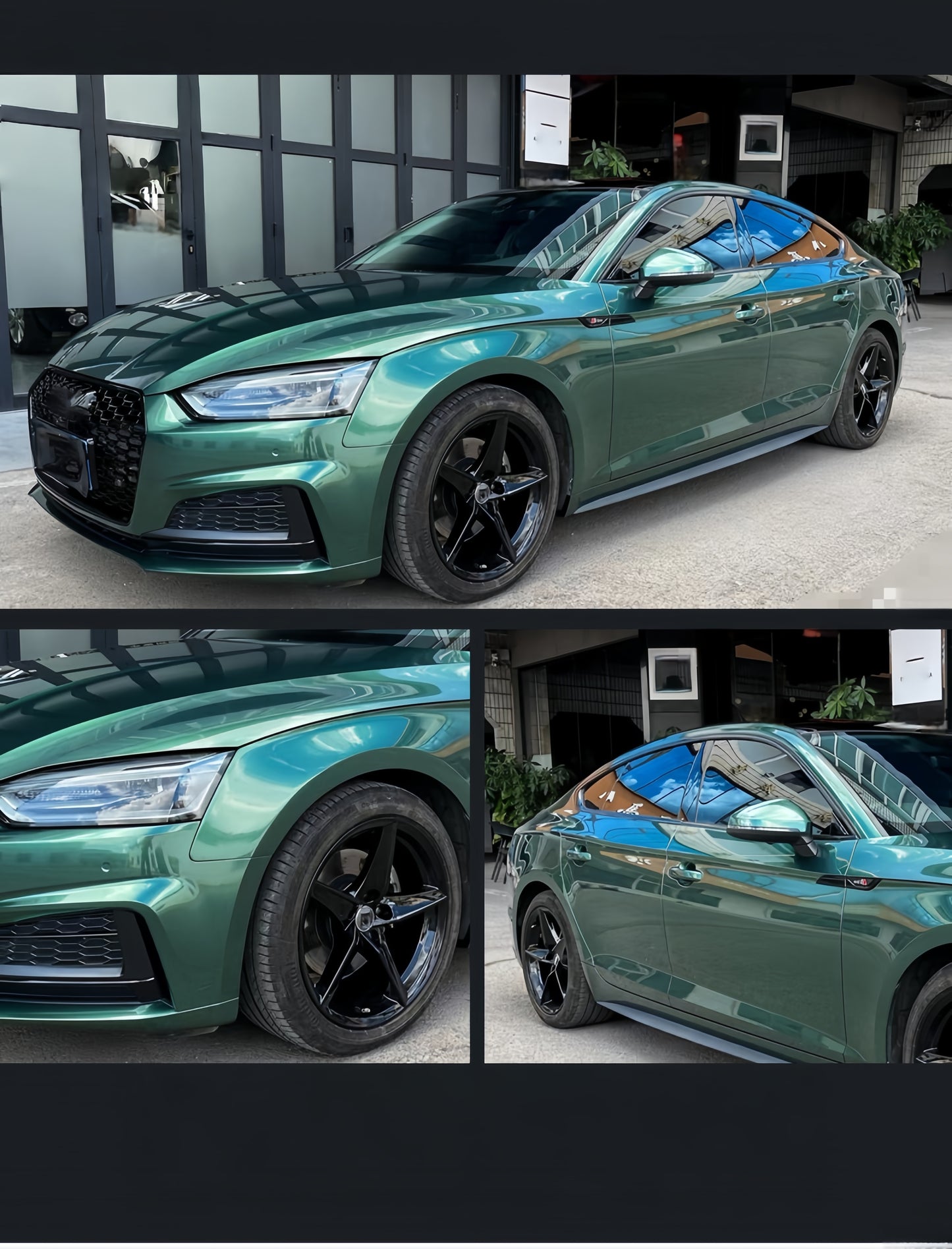 Anole Glossy Metallic Sacramento Green Car Vinyl Wrap