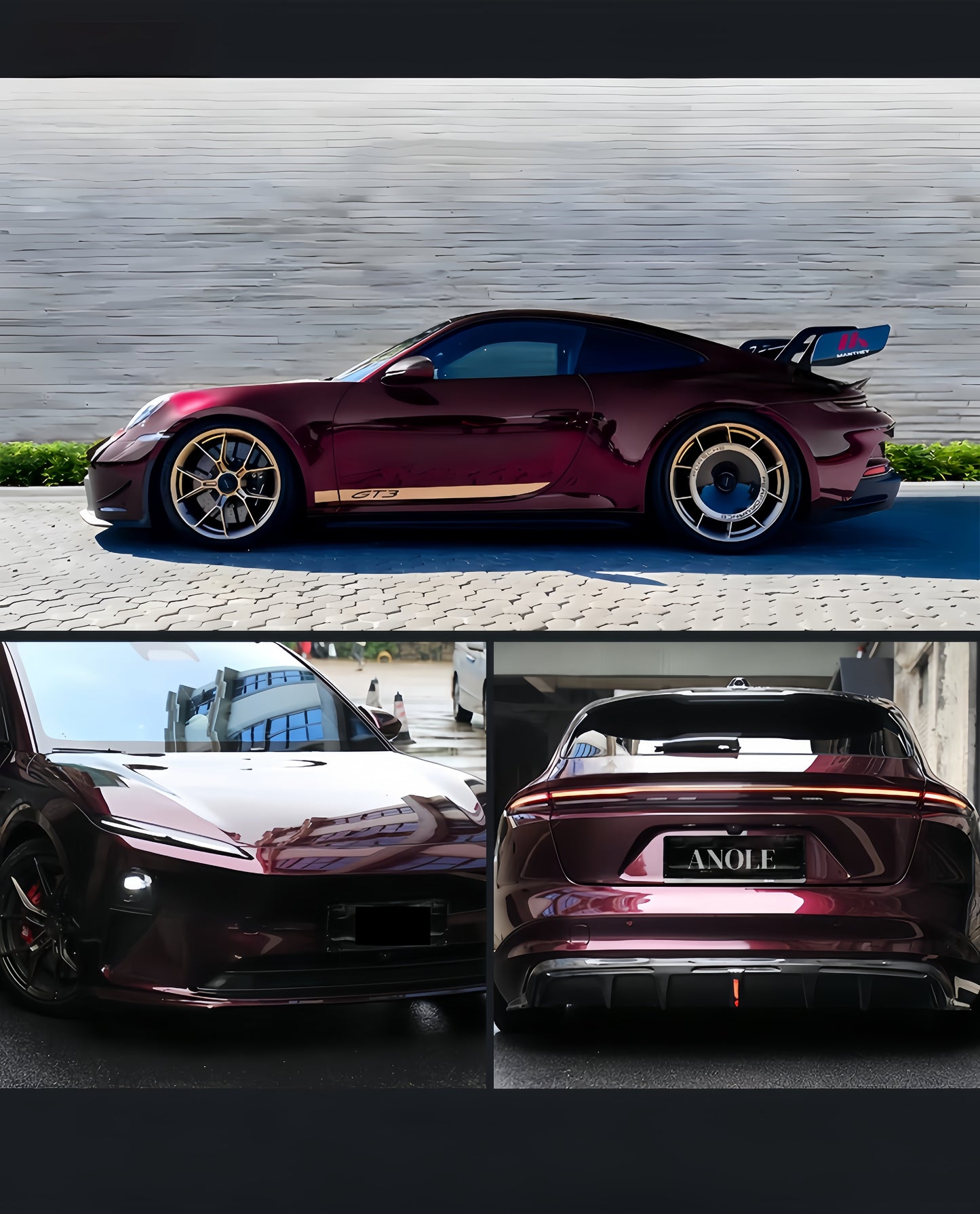 Anole Glossy Metallic Victoria Violet Vinyl Car Wrap