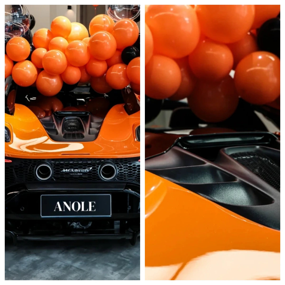 Anole High Glossy McLaren Orange Car Vinyl Wrap