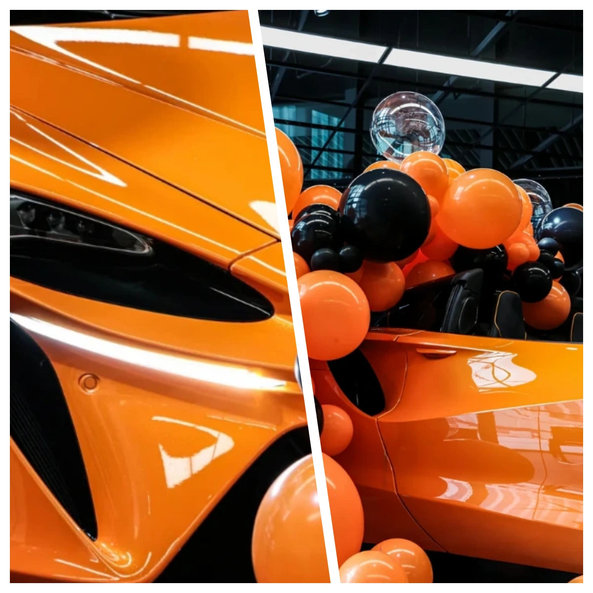 Anole High Glossy McLaren Orange Car Vinyl Wrap