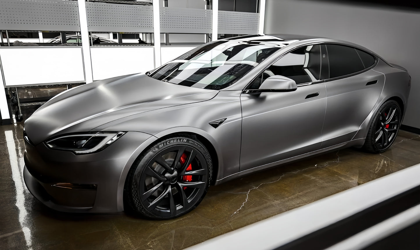 Anole Matte Metallic Gray Vinyl Car Wrap