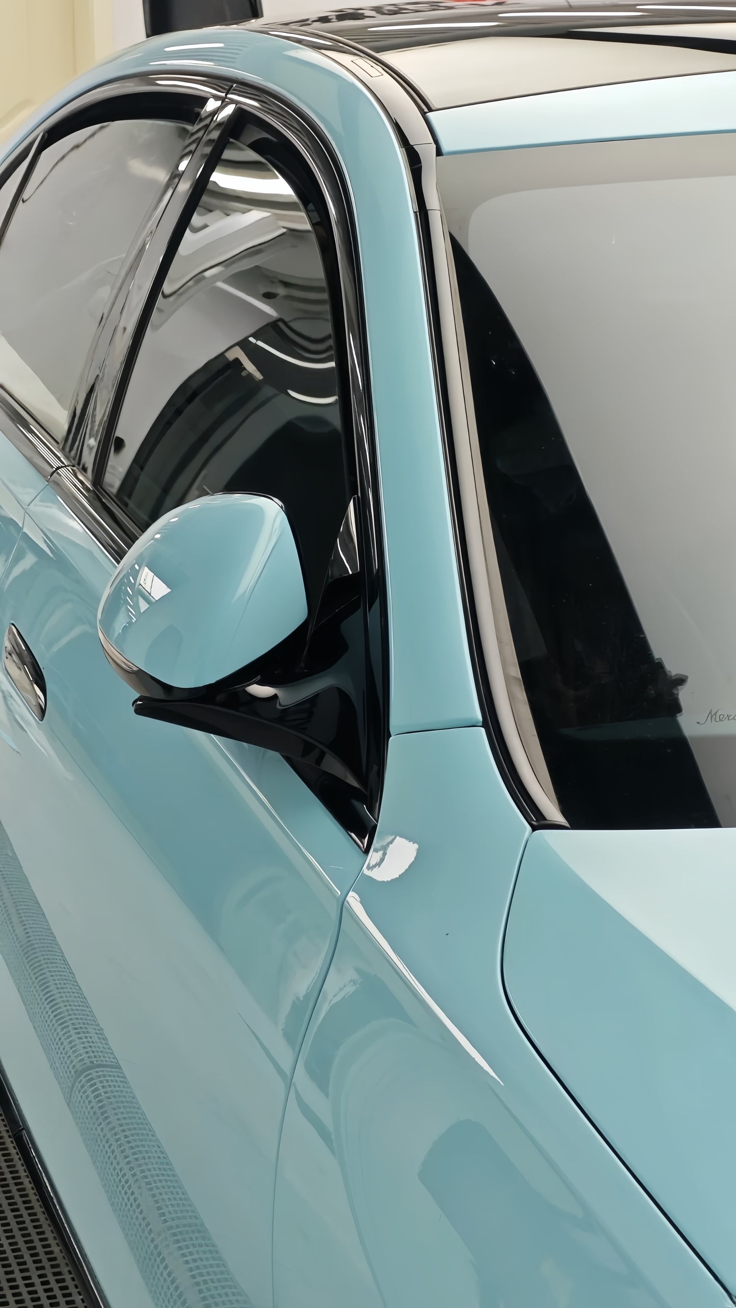 Anole High Glossy Glacier Blue Vinyl Wrap Car