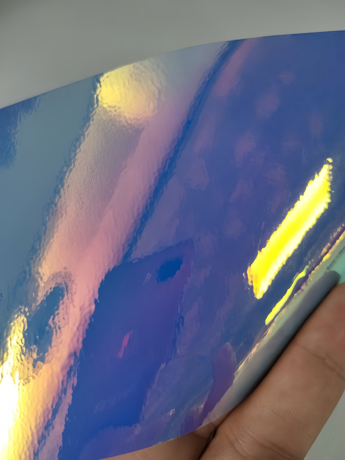 Anole Glossy Iridescent Opal Chrome White Laser Car Vinyl Wrap