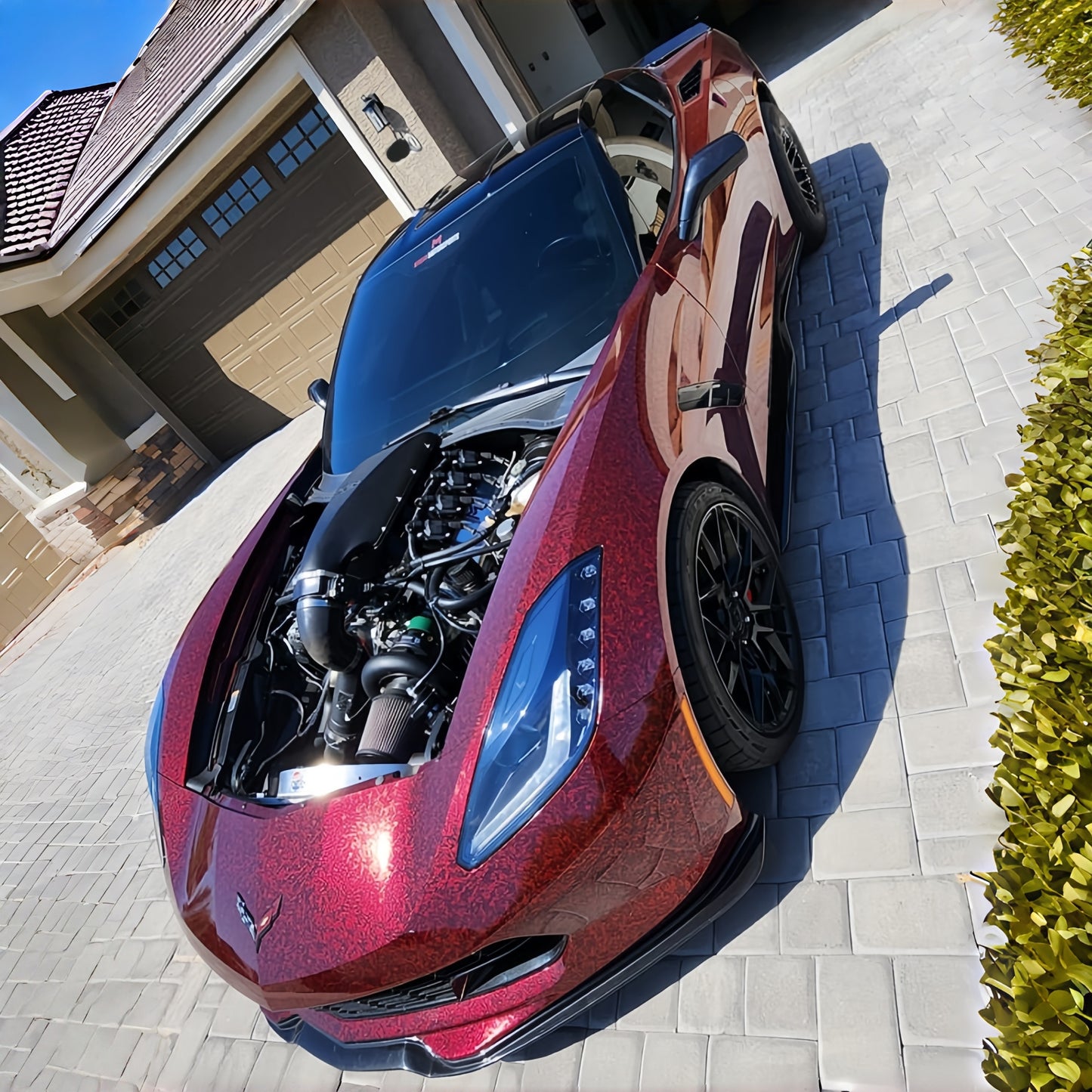 Anole Glossy Red Forged PET Carbon Fiber Vinyl Wrap
