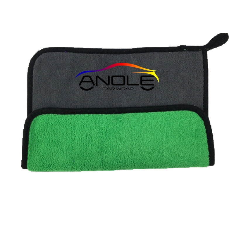 3 Pcs Anole Coral Fleece Car Wash Towel 30*40cm(800g/m²)