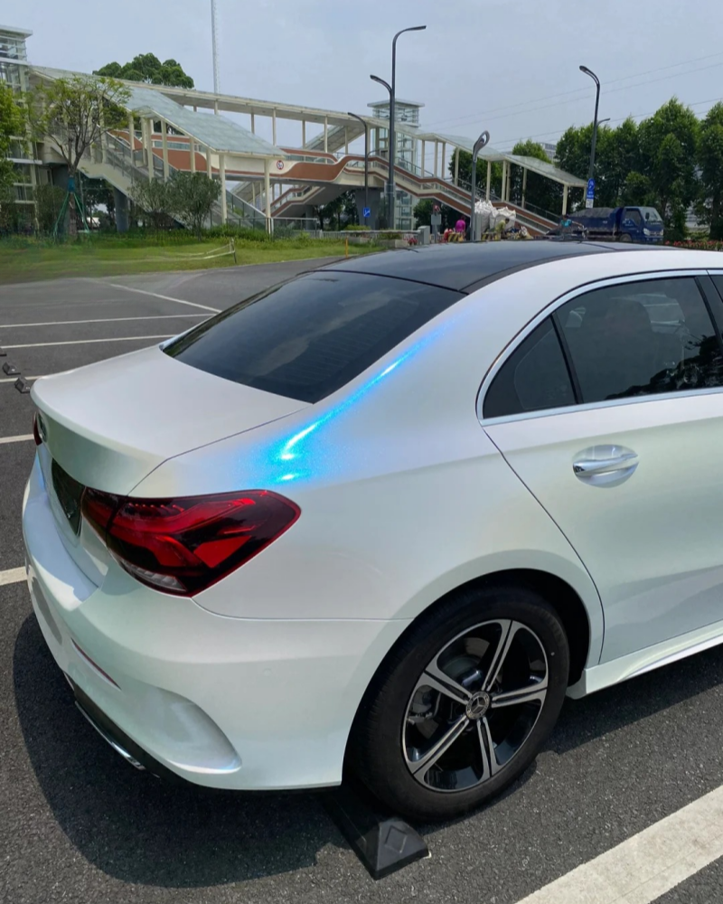 Anole High Glossy White to Blue Car Wrap Vinyl