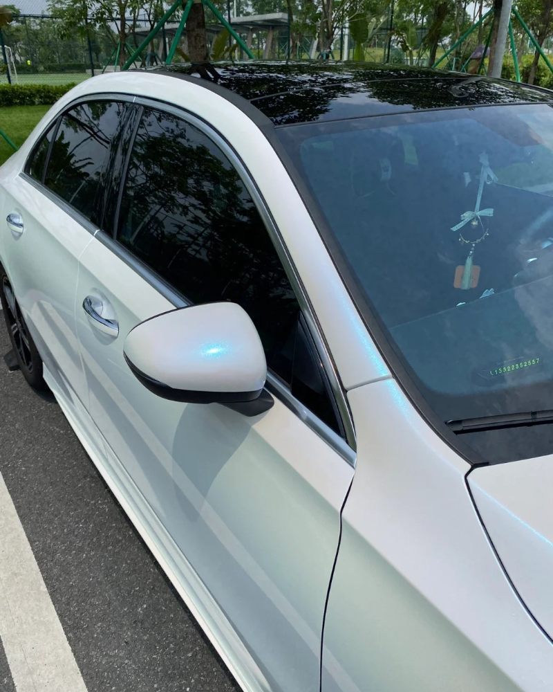 Anole High Glossy White to Blue Car Wrap Vinyl