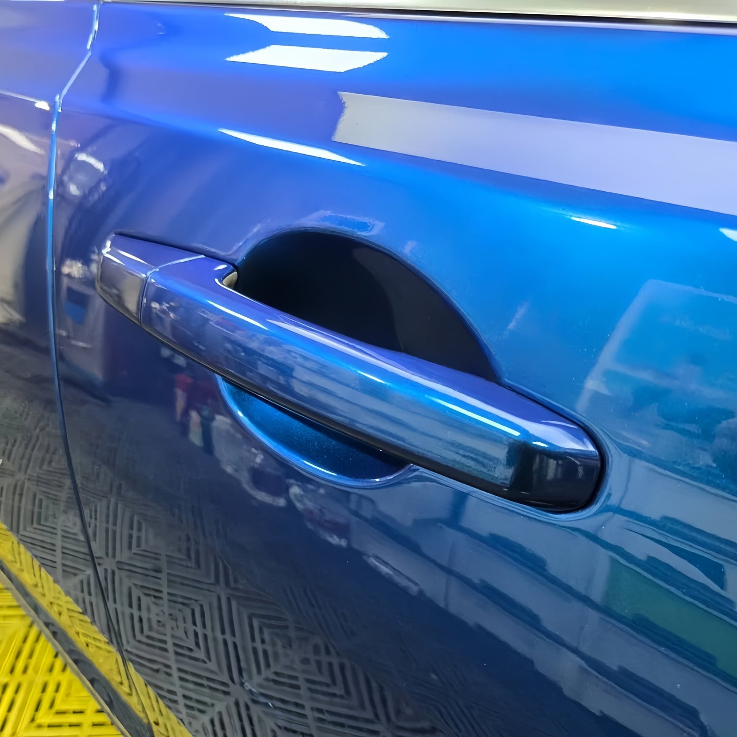 Anole Glossy Metallic Deep Blue Vinyl Car Wrap