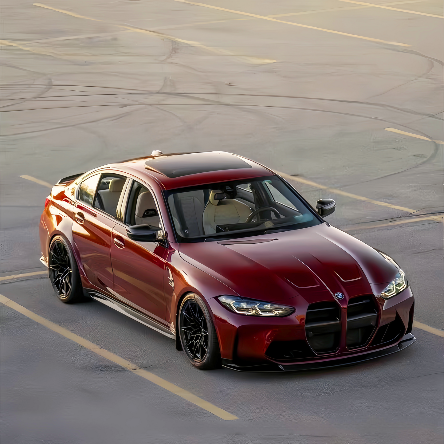 Anole Glossy Satin Metallic Ancora Red Car Vinyl Wrap for cars