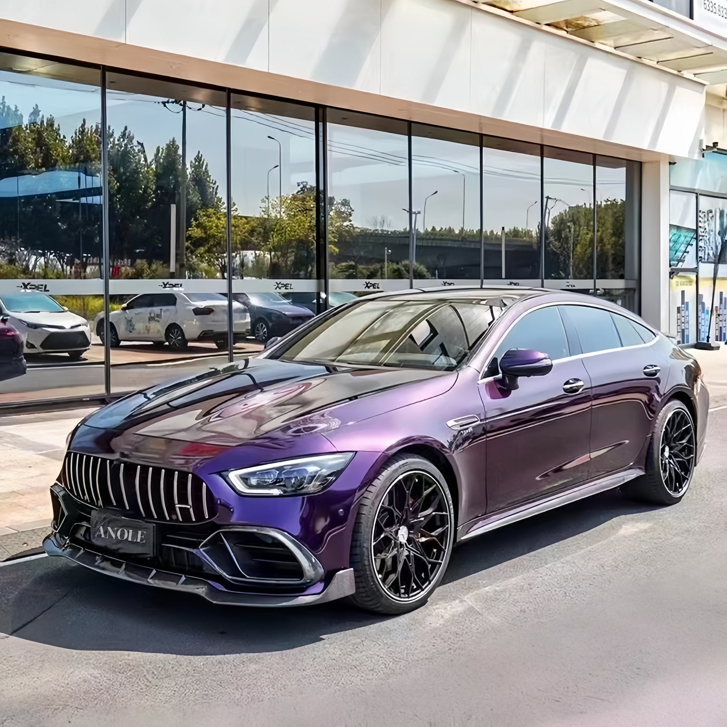 Anole High Glossy Plus Midnight Purple Car Vinyl Wrap