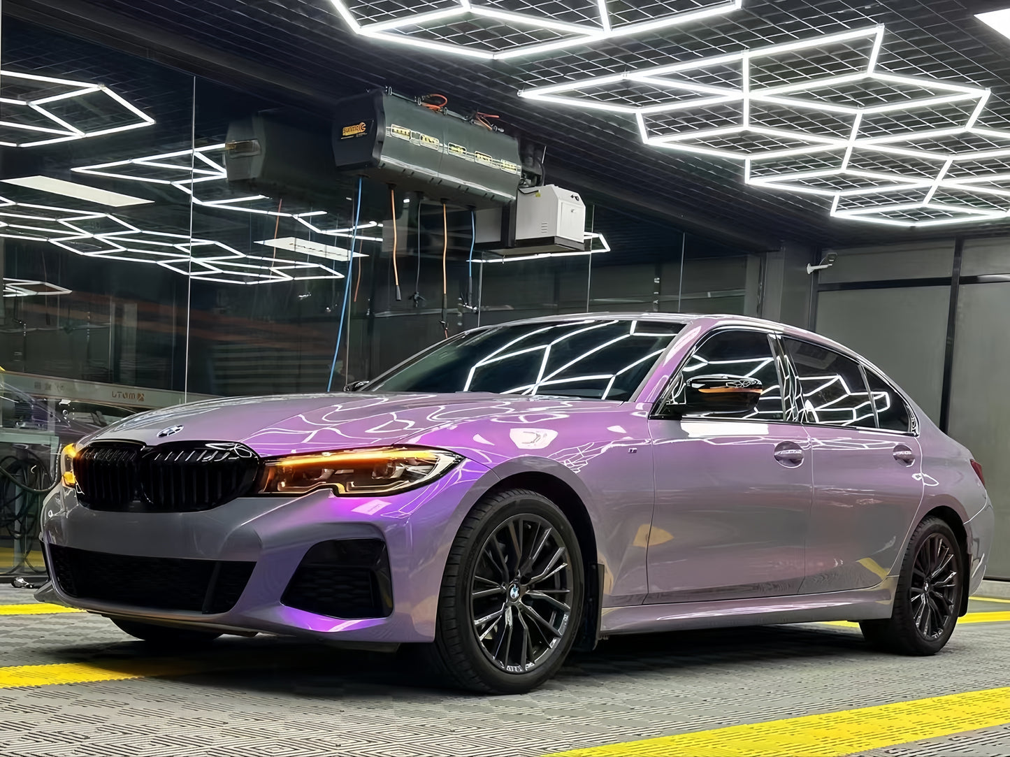 Anole TPU Magic Candy Flip Grey Purple Color PPF Paint Protection Film