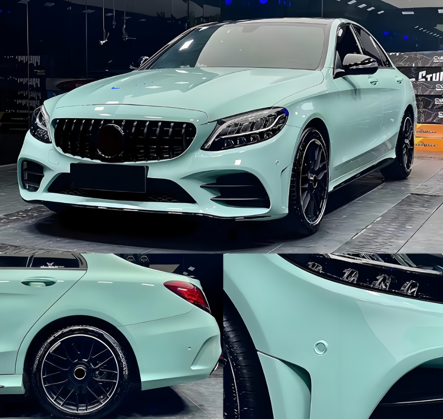 Anole High Glossy Jamaican Aqua Green Car Vinyl Wrap