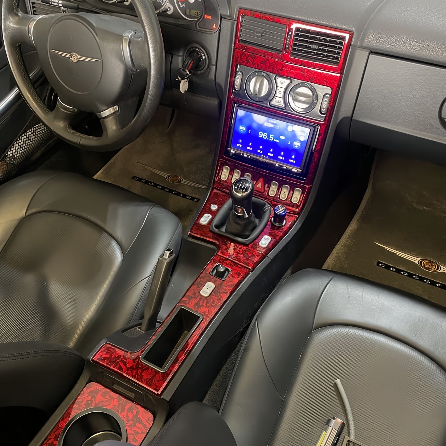 Anole Glossy Red Forged PET Carbon Fiber Vinyl Wrap