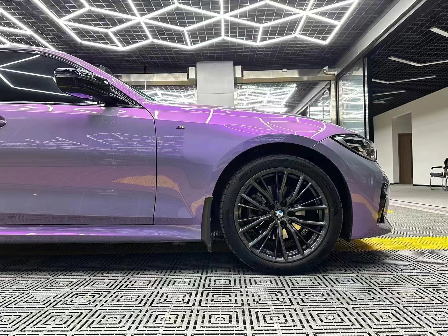 Anole TPU Magic Candy Flip Grey Purple Color PPF Paint Protection Film