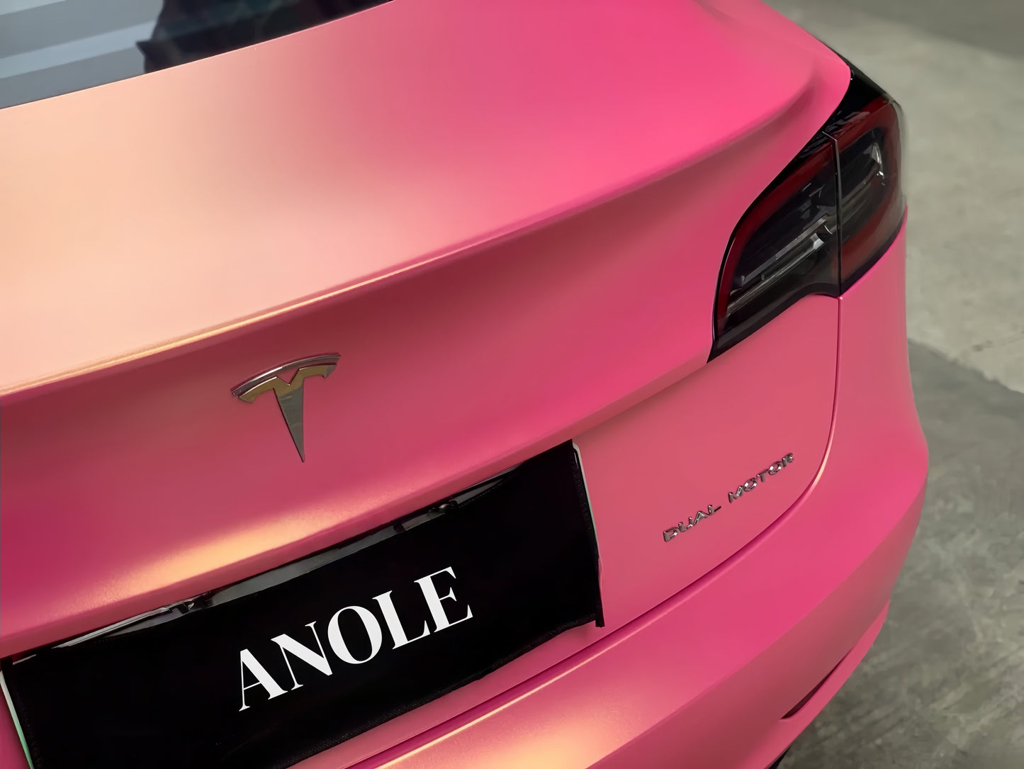 Anole Glitter Metallic Diamond Gold Pink Car Vinyl Wrap