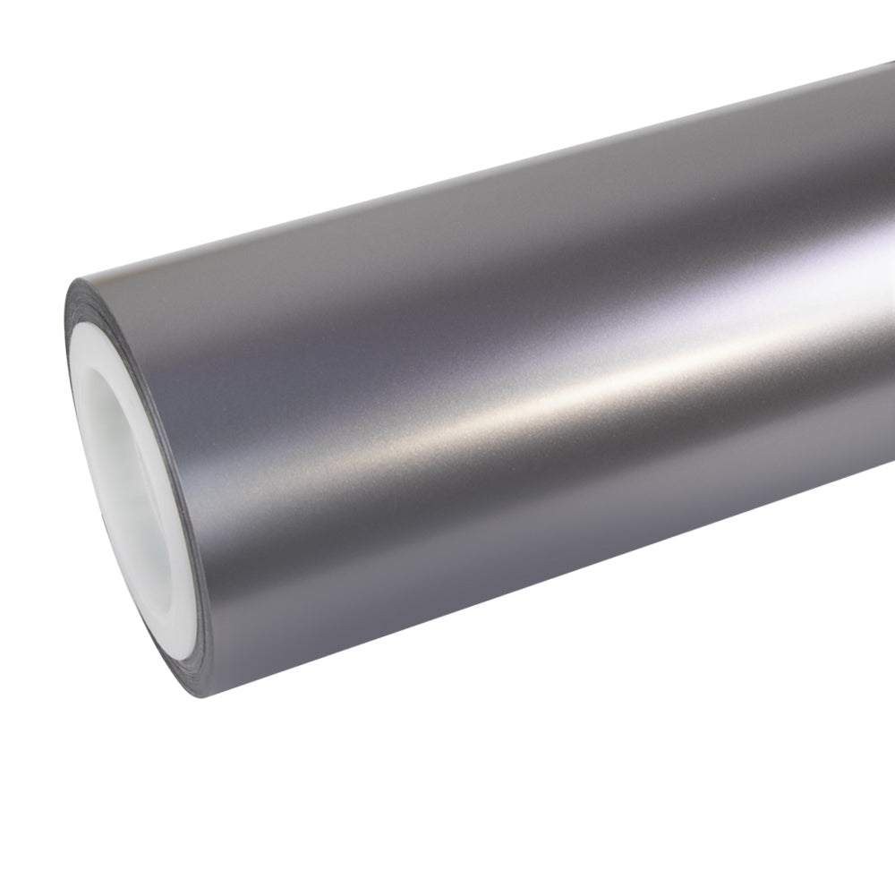 Anole Matte Gunmetal Silver Purple Vinyl Car Wrap