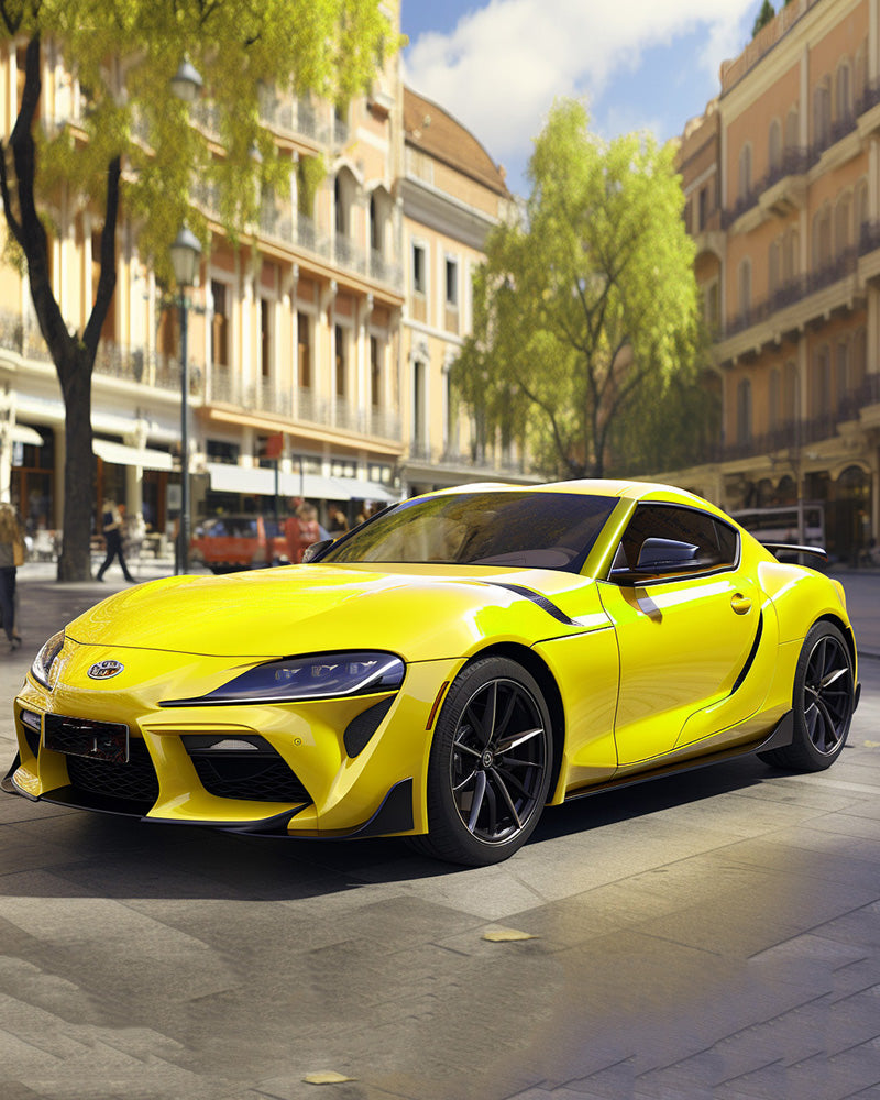 Anole High Glossy Yellow Vinyl Car Wrap