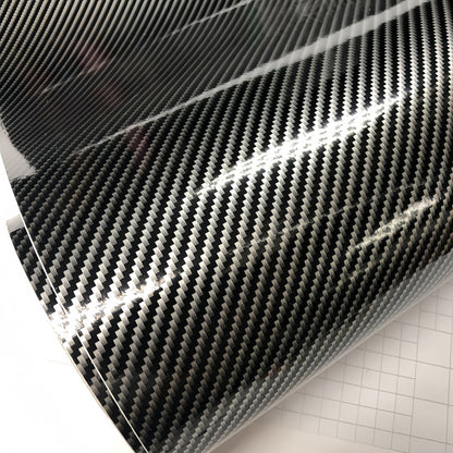 Anole 3D Silver Black Carbon Fiber Vinyl Wrap