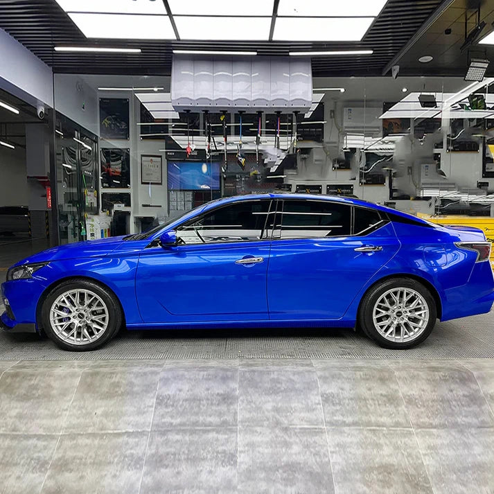 Anole Glossy Metallic Pearl Blue Car Vinyl Wrap