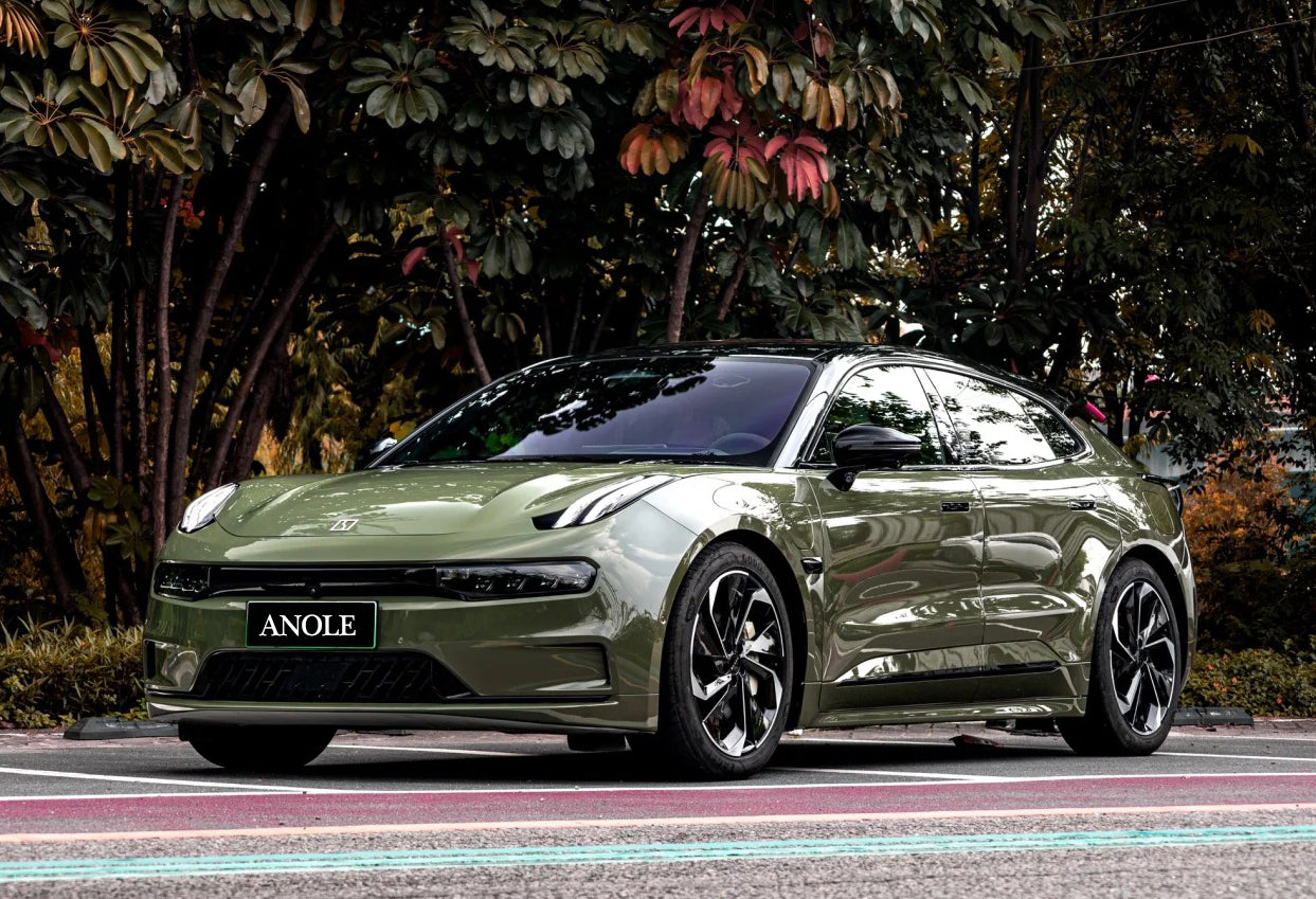 Anole Super Glossy Reseda Battle Green Vinyl Car Wrap