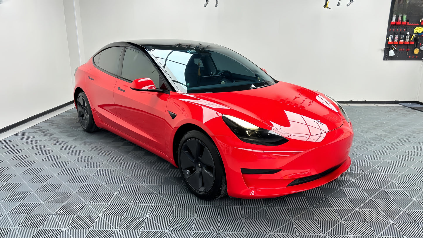 Anole High Glossy Ferrari Red Vinyl Car Wrap