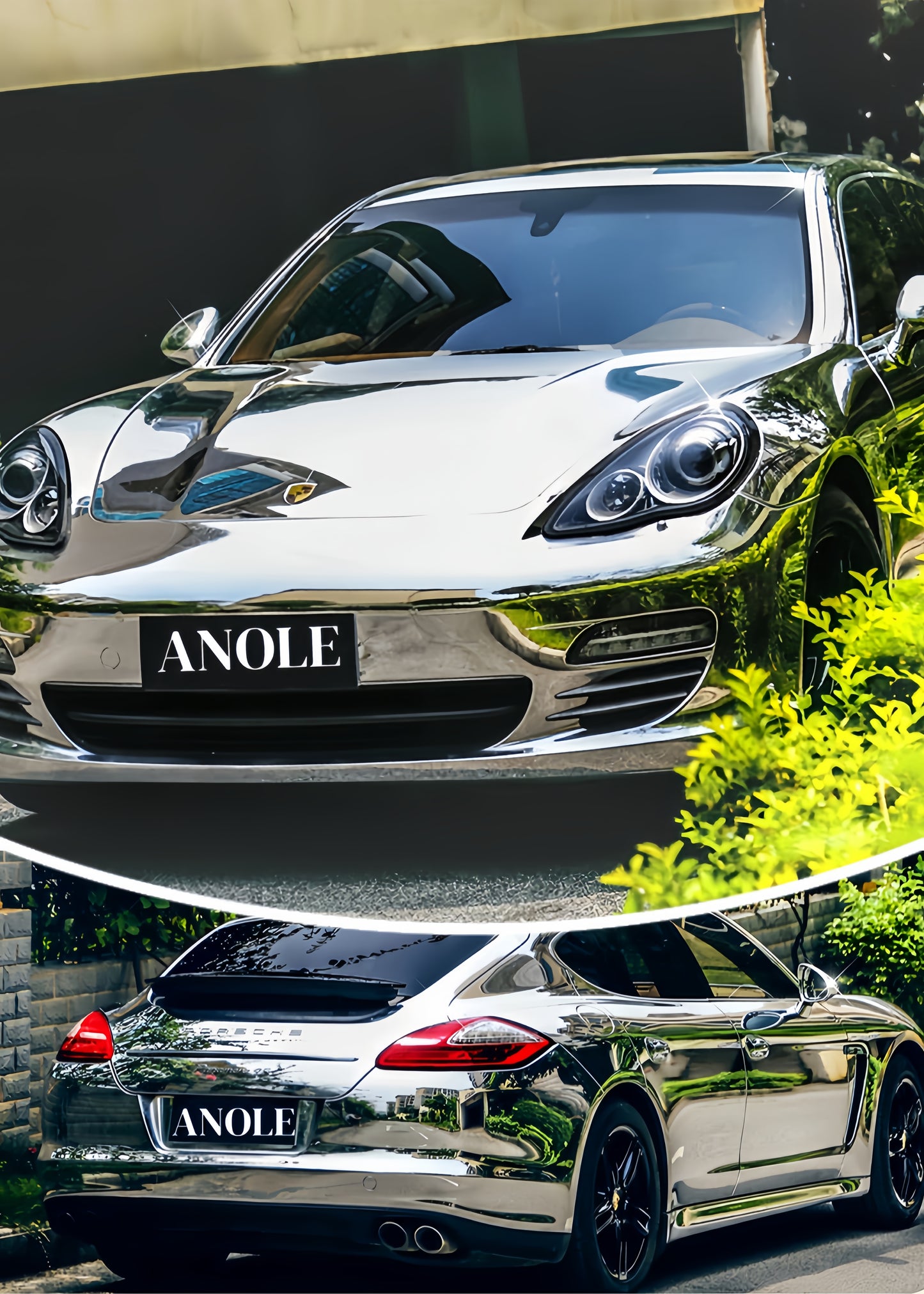 Anole Mirror Chrome Silver Vinyl Car Wrap