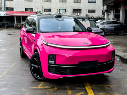 Anole High Glossy Bright Rose Pink Pizzazz Car Vinyl Wrap