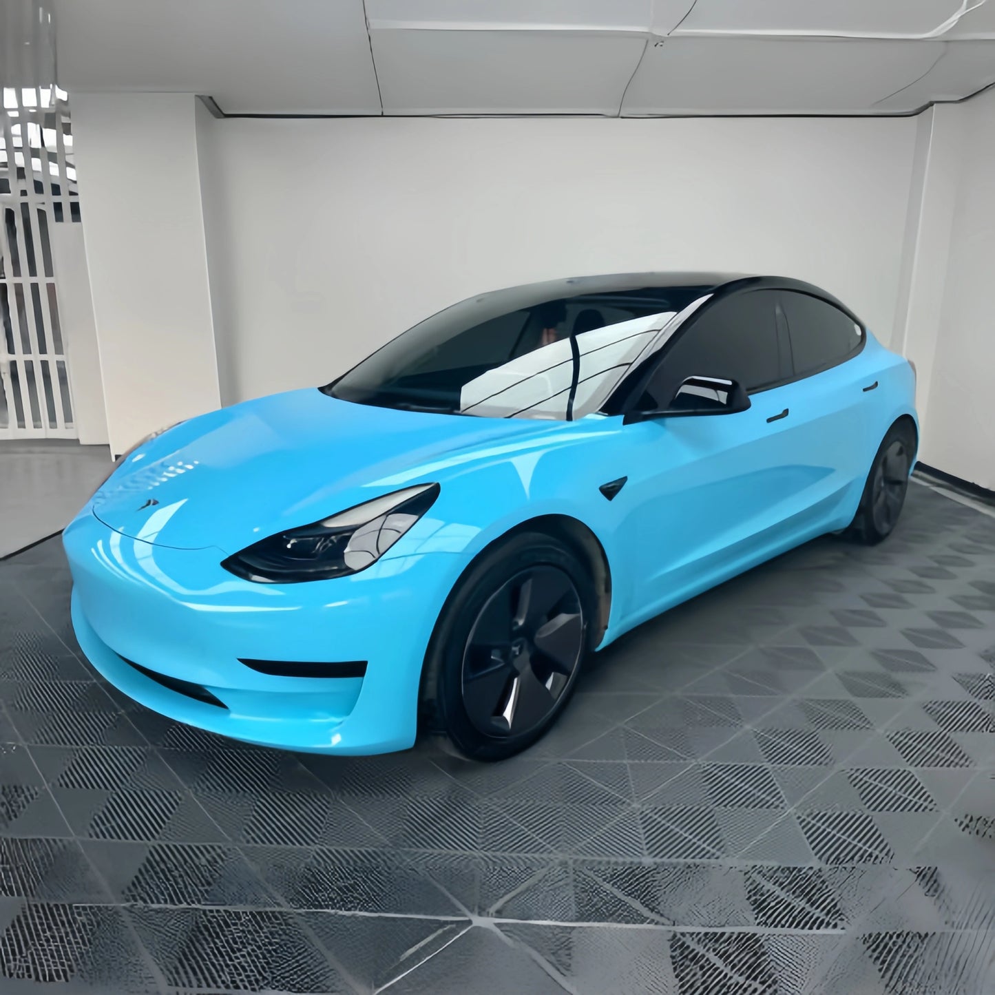 Anole High Clossy Crystal Light Blue Car Wrap Vinyl