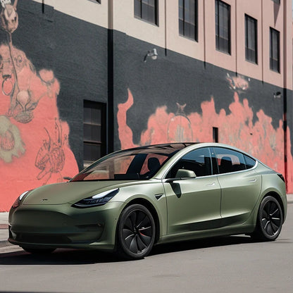 Anole Ceramic Combat Green Vinyl Car Wrap