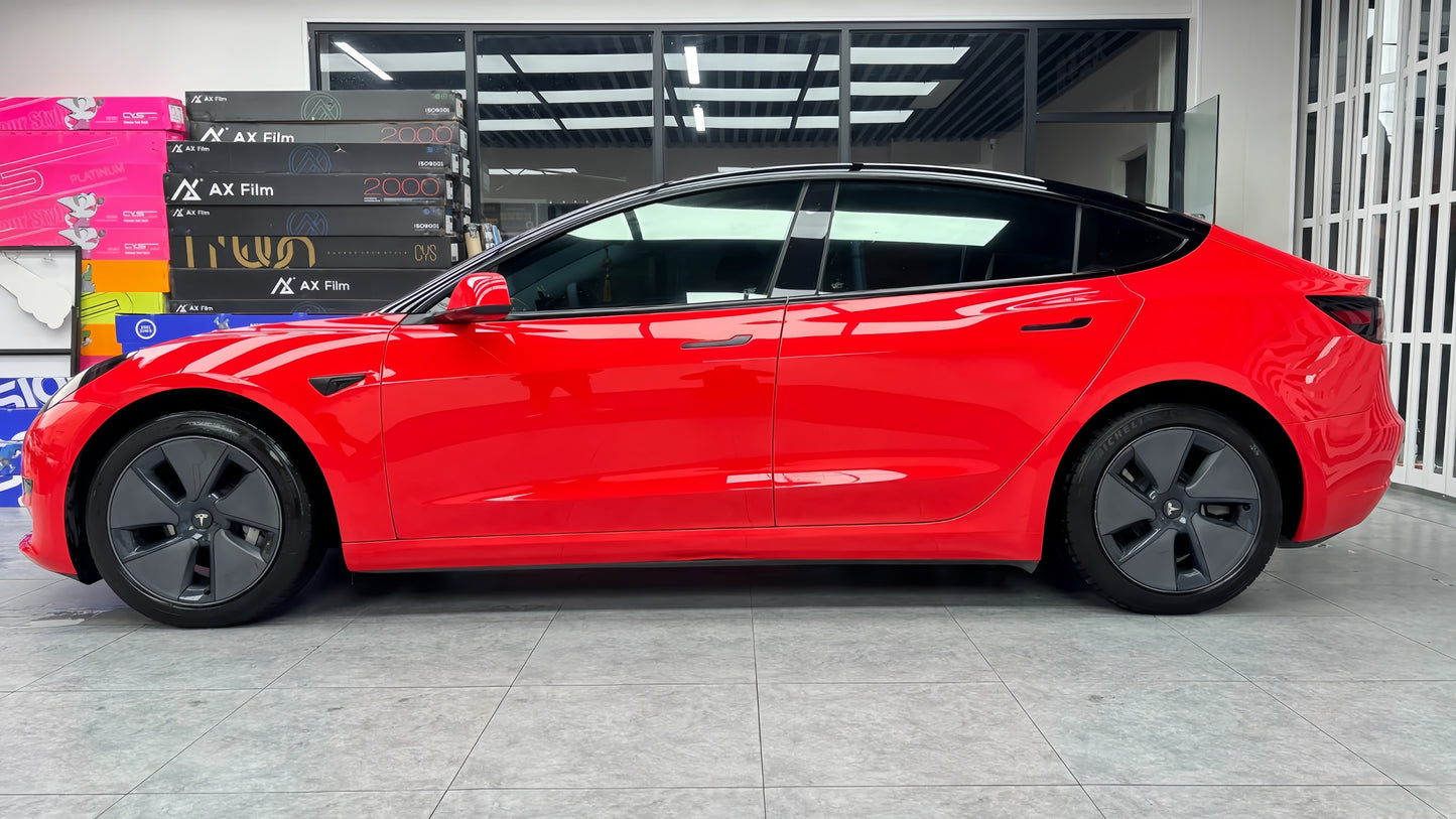 Anole High Glossy Ferrari Red Vinyl Car Wrap