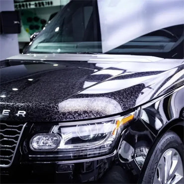 Anole High Glossy Carbon Fiber Forging Black Vinyl Wrap