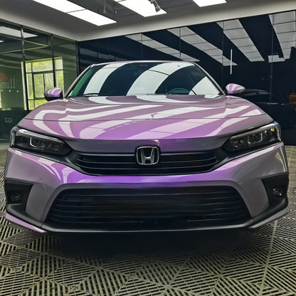 Anole Candy Metallic Gray Purple Car Vinyl Wrap
