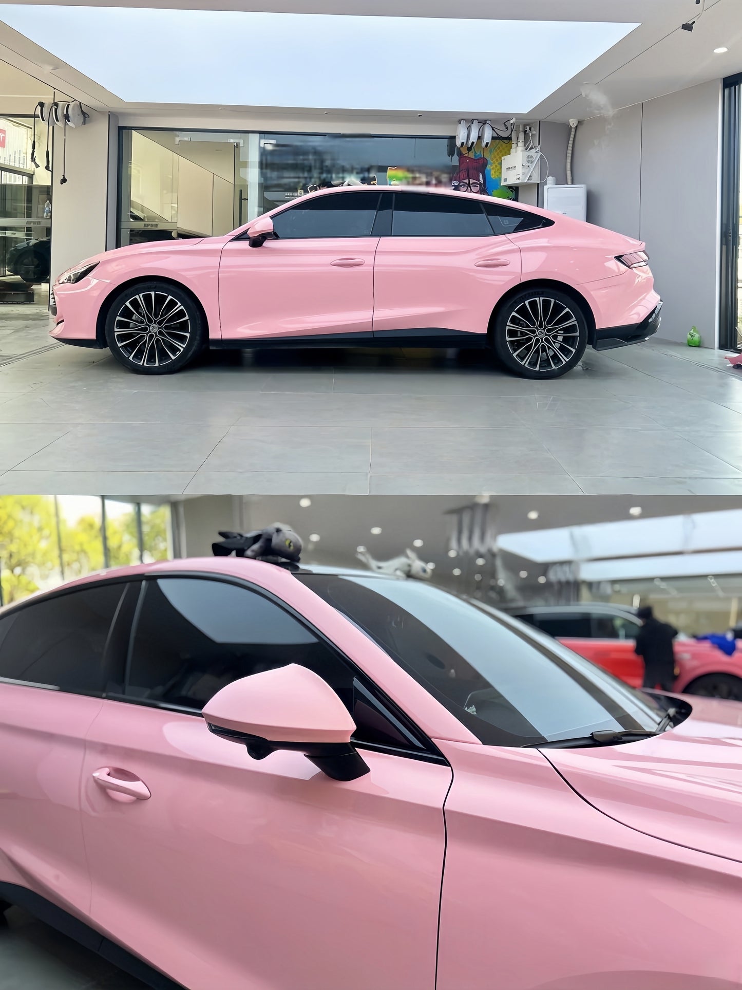 Anole High Glossy Rouge Pink Vinyl Car Wrap