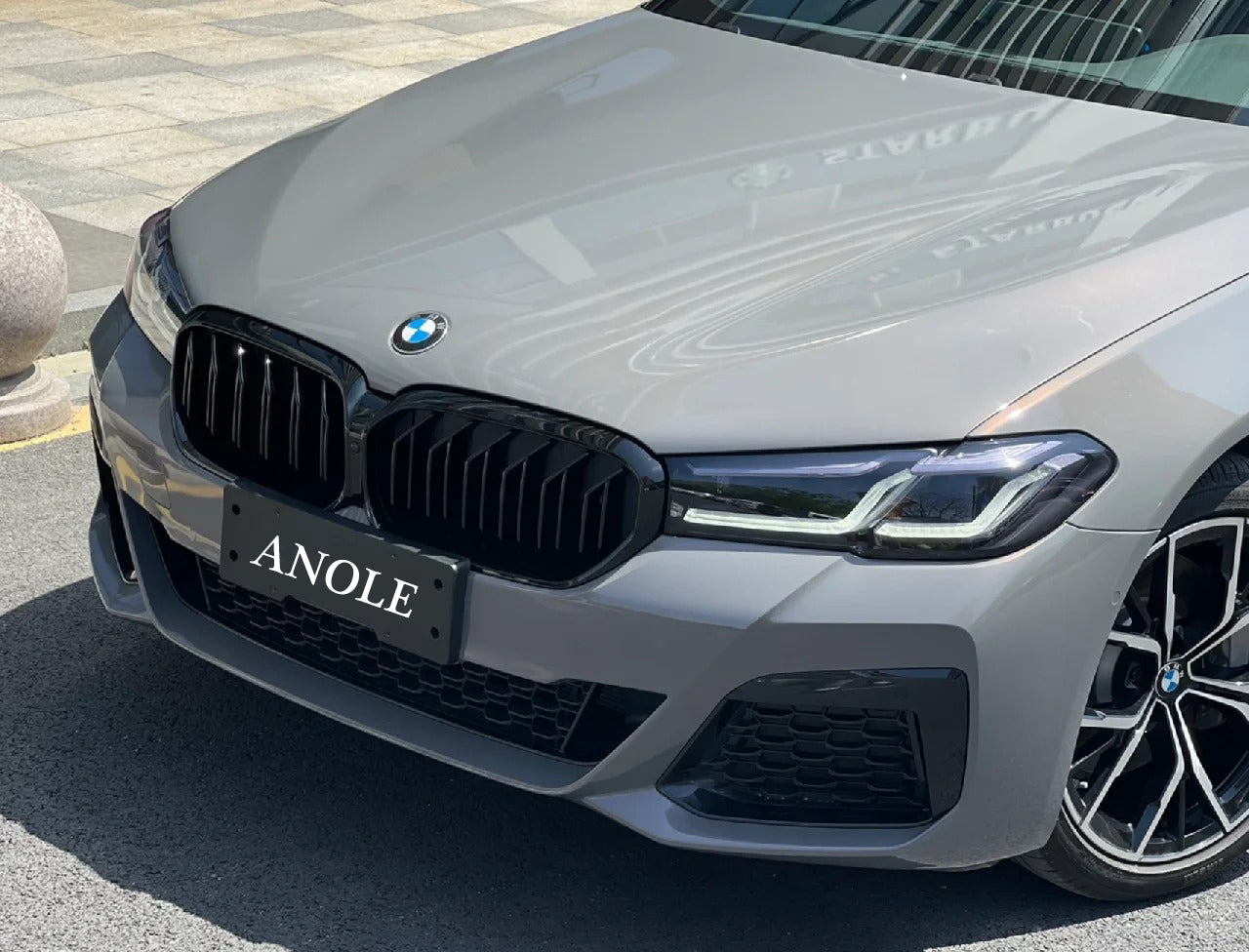 Anole Glossy Metallic Bernina Gray Car Vinyl Wrap