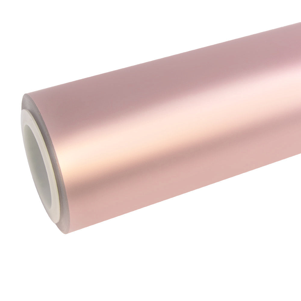 Anole Satin Chrome Silk Rose Gold Vinyl Car Wrap