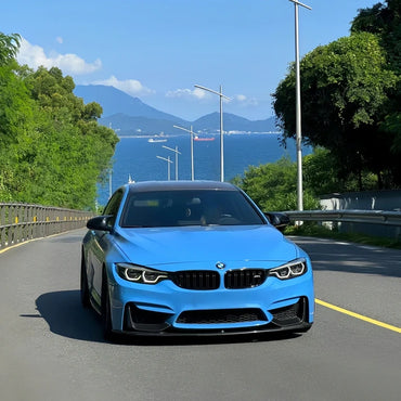 Anole High Glossy  Abudhabi Blue Vinyl Car Wrap