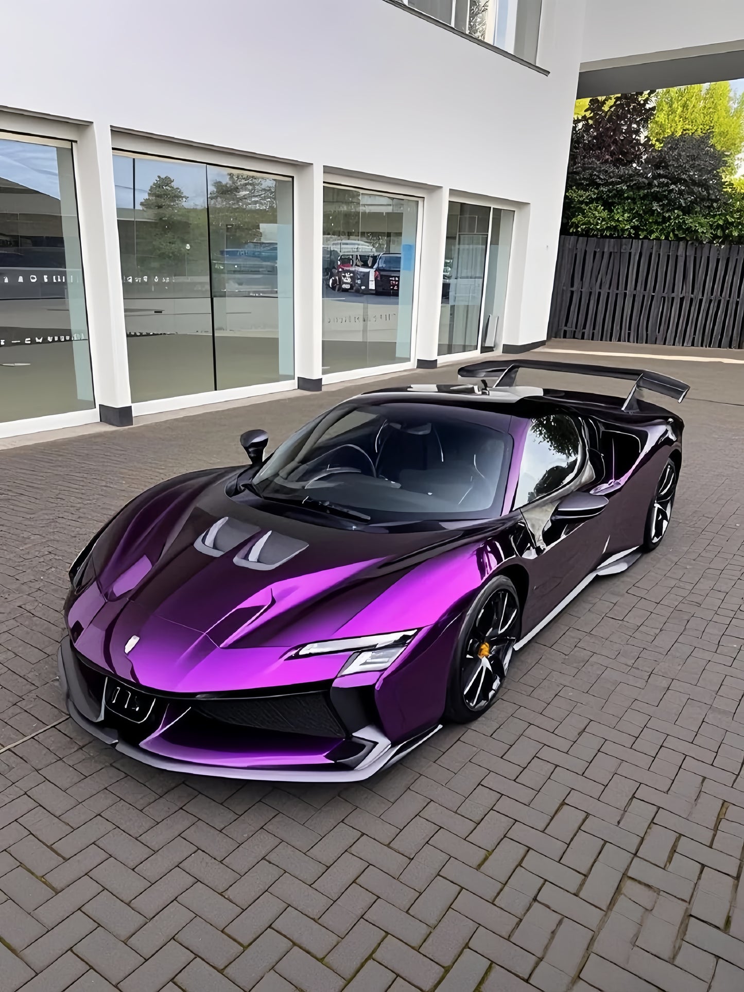 Anole Glossy Metallic Grape Purple Car Vinyl Wrap