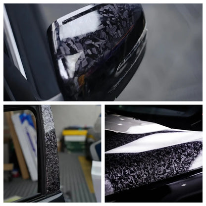 Anole High Glossy Carbon Fiber Forging Black Vinyl Wrap