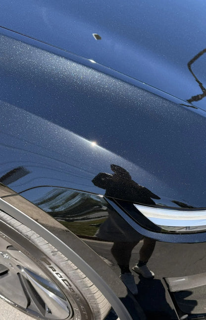Anole Glossy Metallic Shimmer Black Car Vinyl Wrap