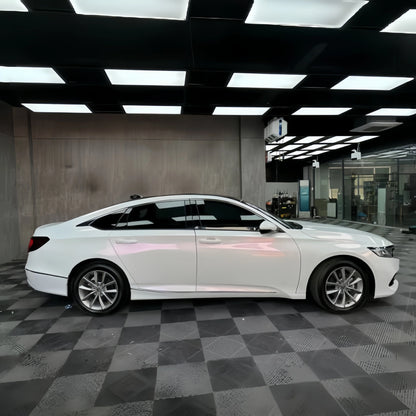 Anole High Glossy White Red Vinyl Car Wrap