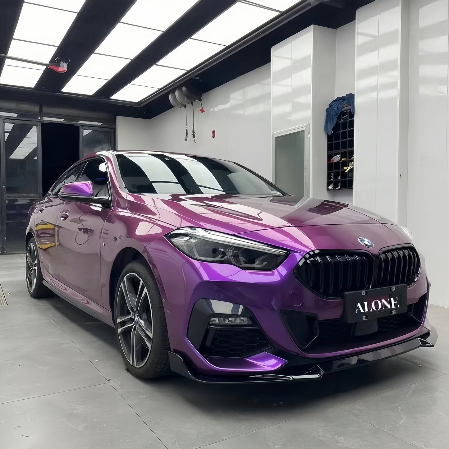 Anole Glossy Metallic Grape Purple Car Vinyl Wrap