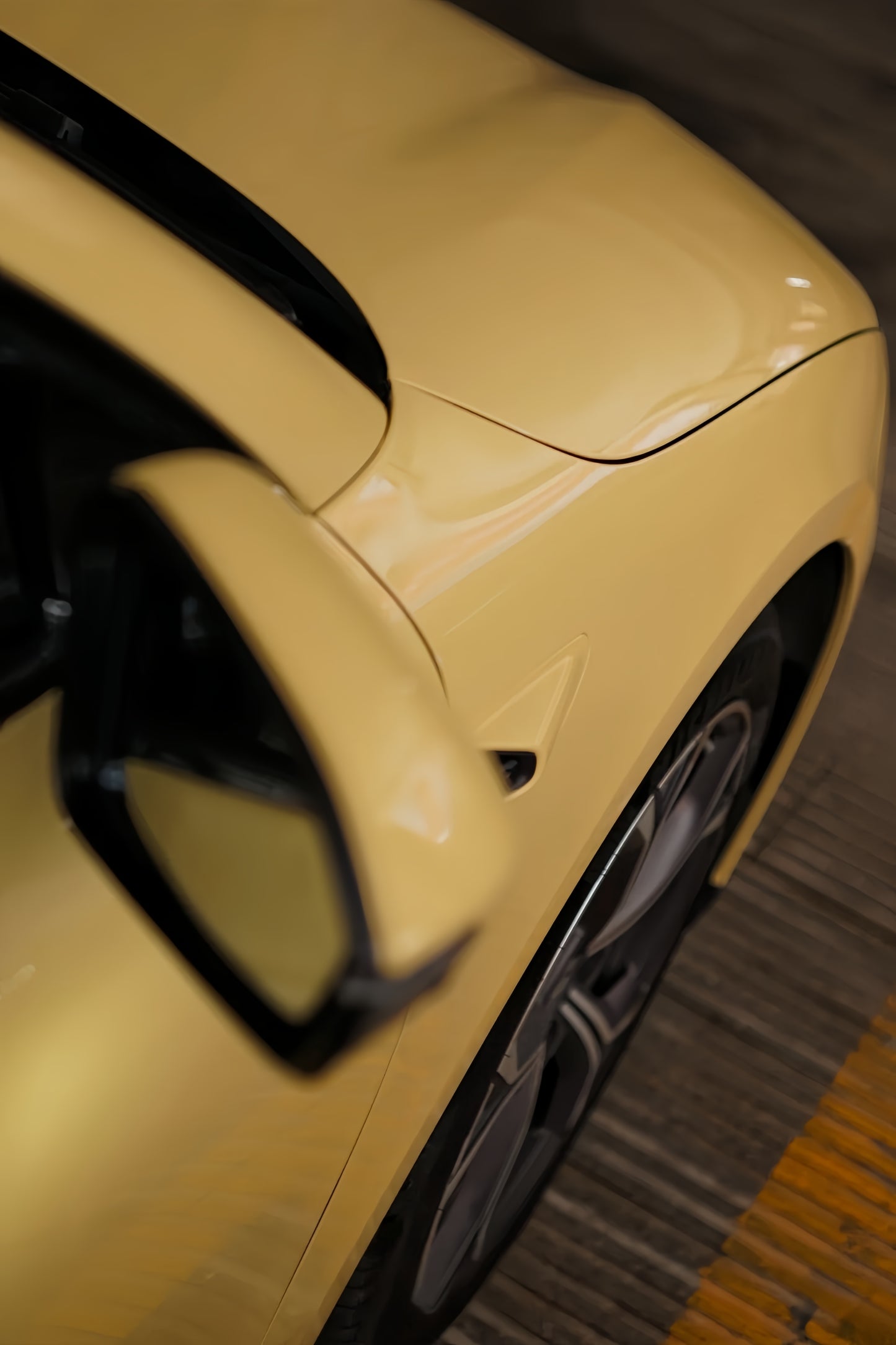 Anole High Glossy Pastel Yellow Vinyl Car Wrap