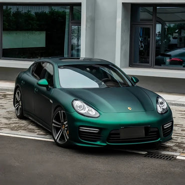 Anole Satin Chrome Silk Green Vinyl Car Wrap