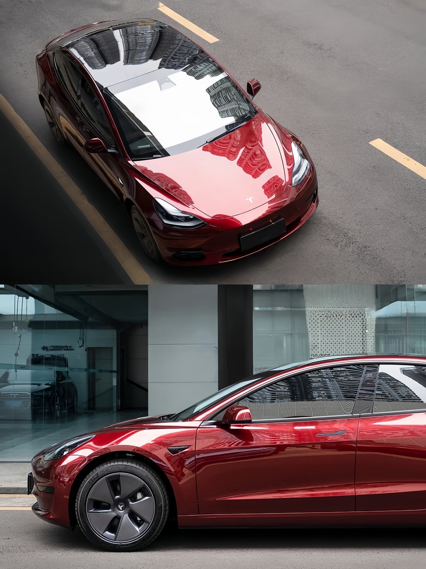 Anole Glossy Metallic Rufous Red Car Vinyl Wrap