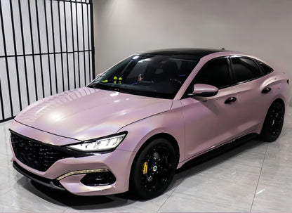 Anole Glossy Iridescent Rouge Pink Laser Car Vinyl Wrap