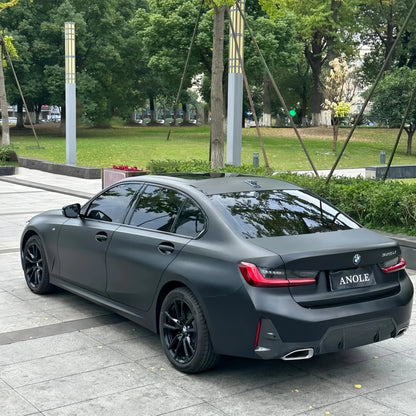 Anole Frosted Matte Black Vinyl Car Wrap