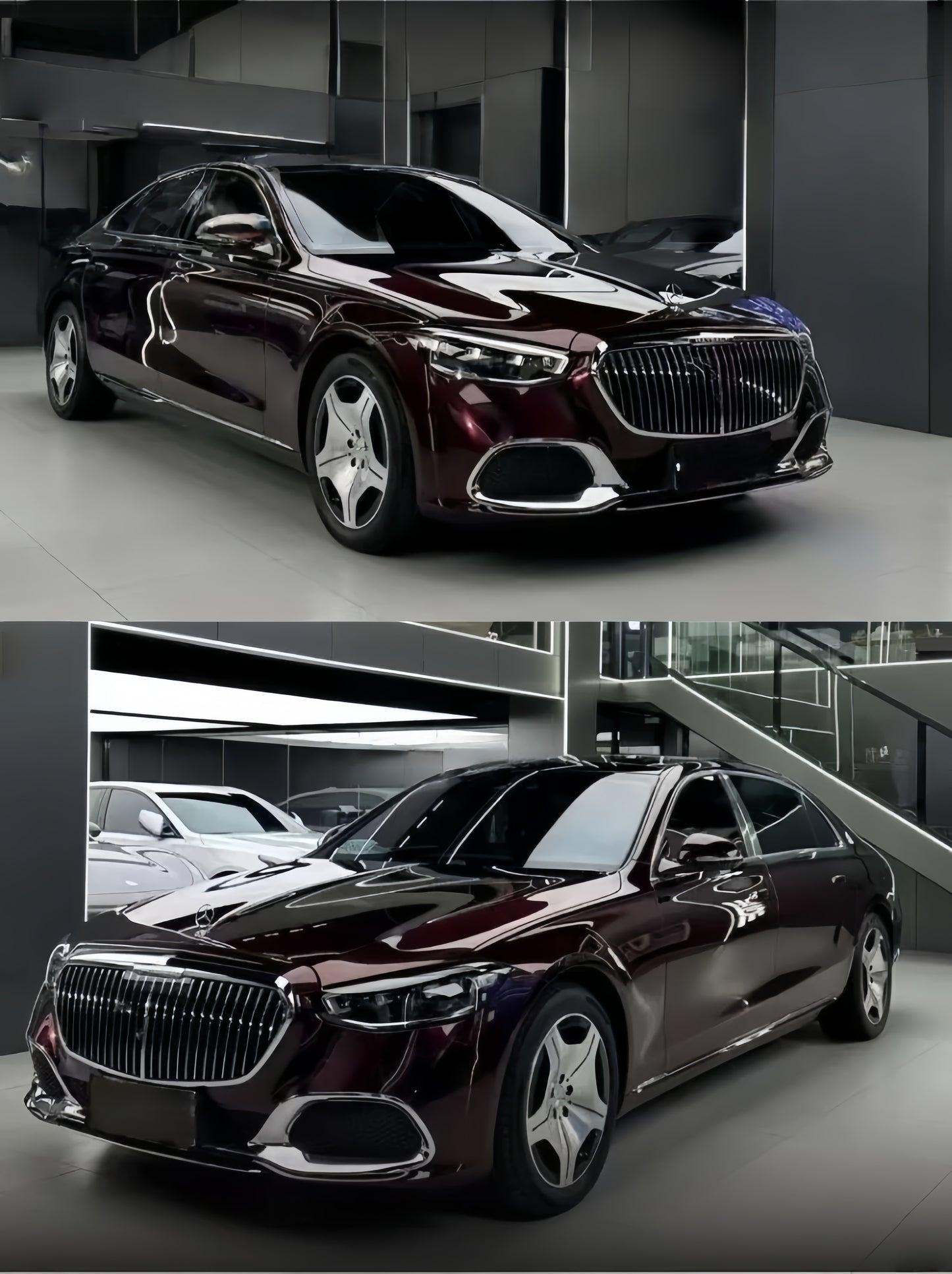 Anole Glossy PET Metallic Dark Red Car Vinyl Wrap