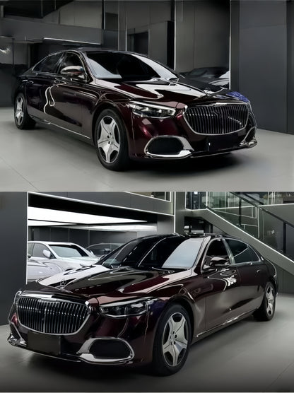 Anole Glossy PET Metallic Dark Red Car Vinyl Wrap