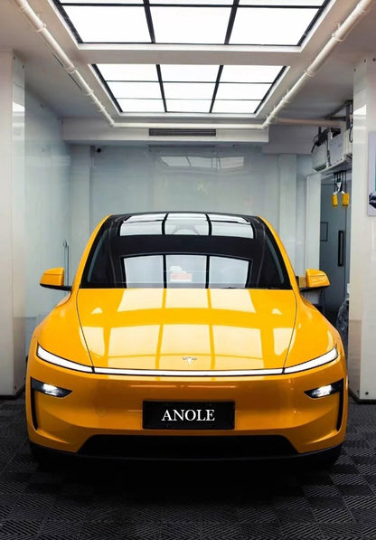 Anole Glossy Metallic Bright Yellow Bumblebee Car Vinyl Wrap