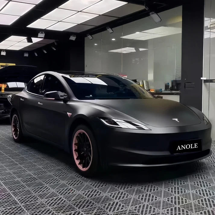 Anole Matte Satin Black Vinyl Wrap